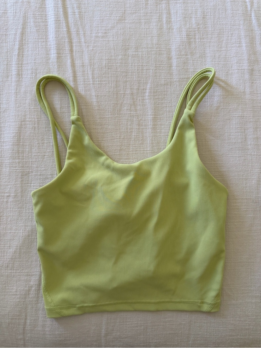 Wilo The Label Lime Green Ribbed Bralette Tank - Picture 2 of 4